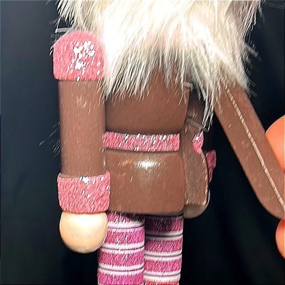 Nutcracker Figurine‎ Pink & Brown Ice Cream & Chocolate
